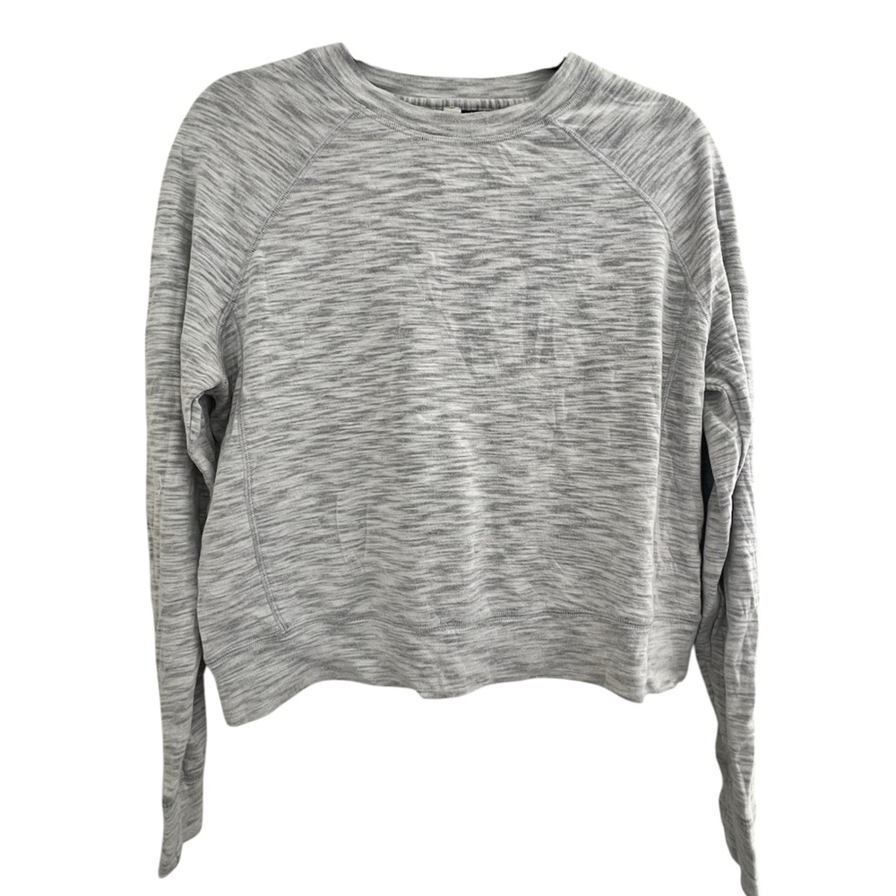 lululemon athletica Heathered Light Gray Crewneck Sweatshirt
